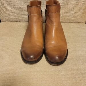 Franco Sarto Halford Bootie Brown Boot Leather Zip